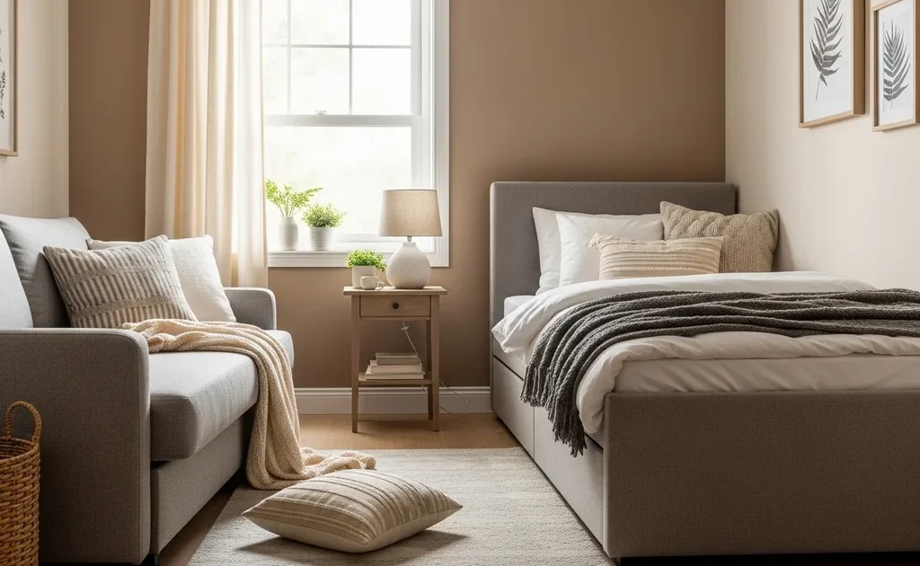 chambre confortable sofa