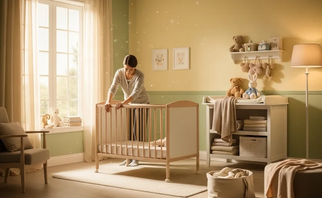 nursery crib baby