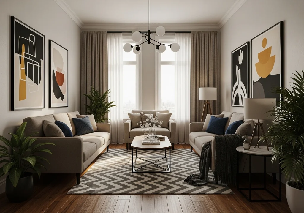 salon cozy décor